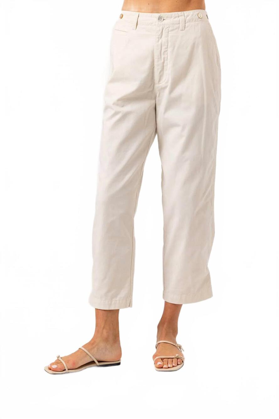 NEW SUNDAYS bardot straight-leg pants in washed birch